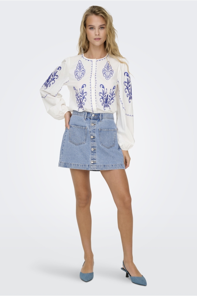 ONLAMAZING HW SKIRT TAI DNM NOOS 15349035 Light Blue Denim